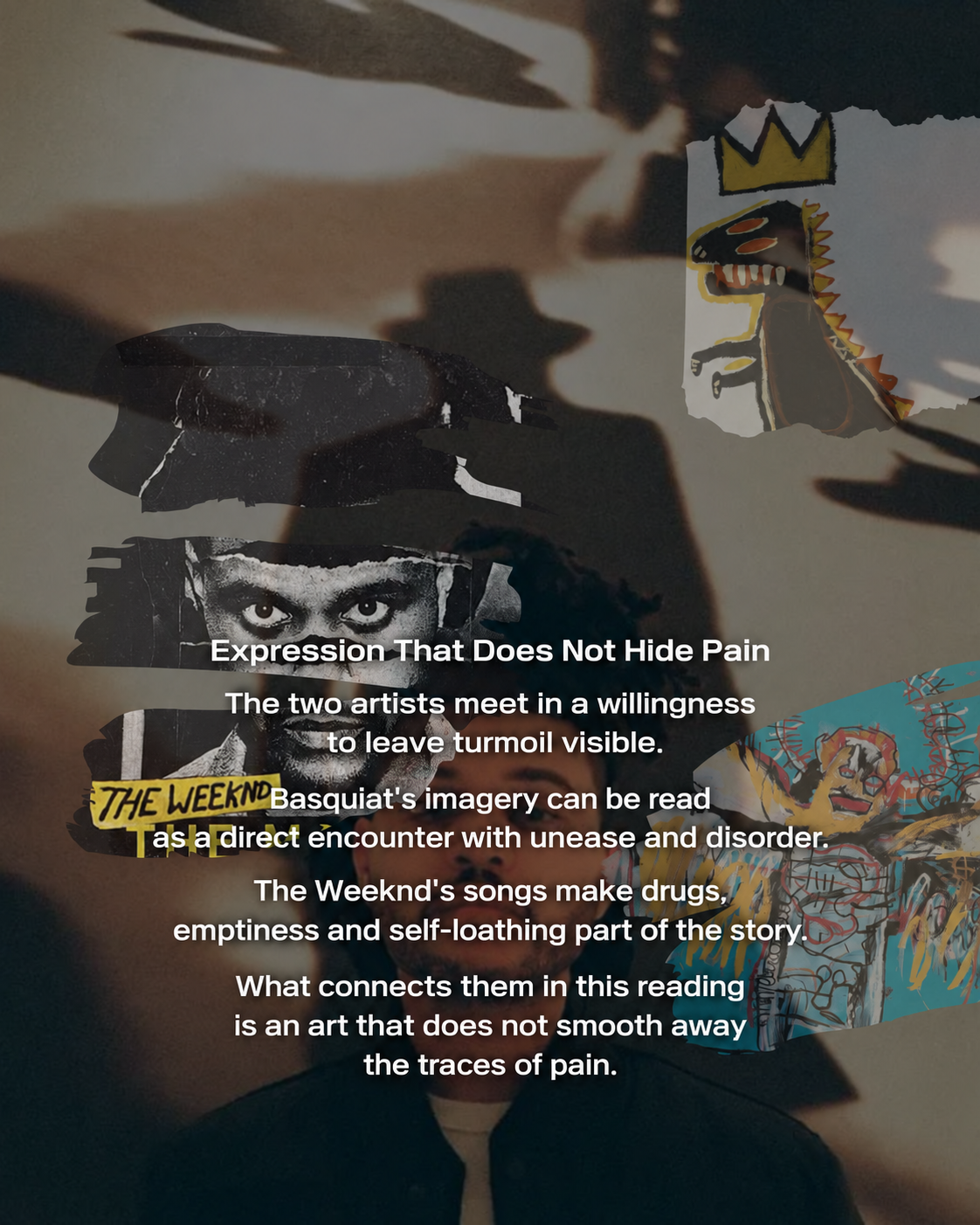 The Weeknd’s Beauty Behind the Madness: A Moment That Echoes Basquiat — Expression That Does Not Hide Pain
