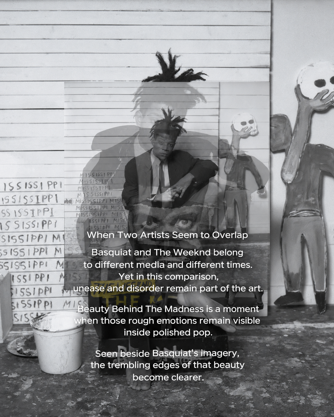 The Weeknd’s Beauty Behind the Madness: A Moment That Echoes Basquiat — When Different Forms of Art Seem to Overlap